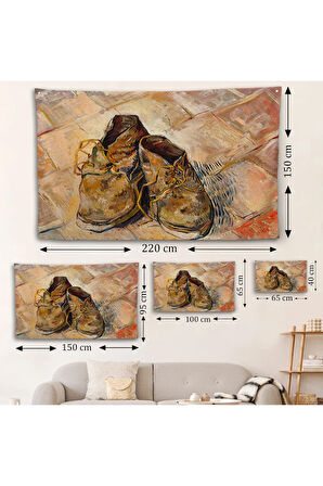 Vincent van Gogh - Ayakkabılar Duvar Örtüsü - Shoes-7165