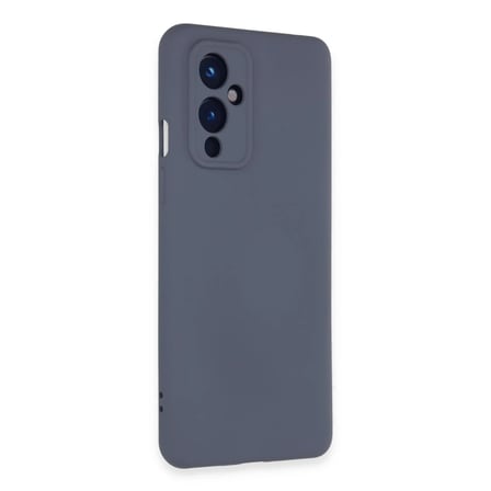 One Plus 9 Kılıf Nano içi Kadife Silikon - Gri