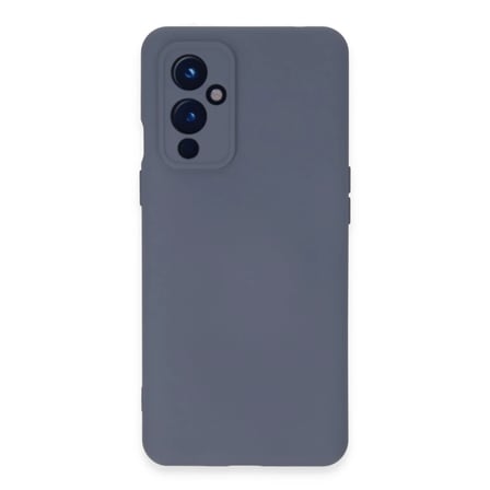 One Plus 9 Kılıf Nano içi Kadife Silikon - Gri