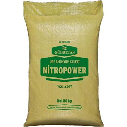 Gübretaş Nitropower Bitki Besini Üre Amonyum Sulfat Demir Suda Çözünür Kükürt %33 Azot Gübresi 1 Kg