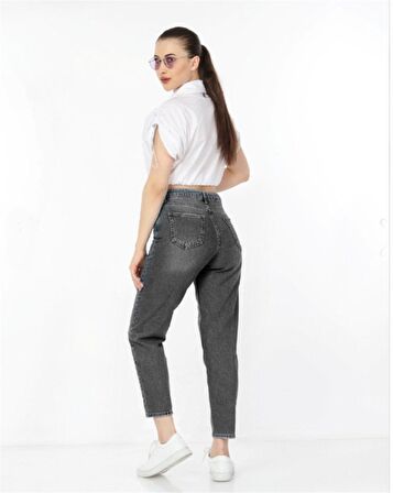 CEDY DENIM Kadın Yüksek Bel Soho Boyfriend Jean C599