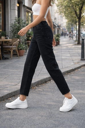 CEDY DENIM Kadın Yüksek Bel Soho Boyfriend Jean C599