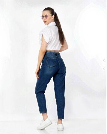 CEDY DENIM Kadın Yüksek Bel Soho Boyfriend Jean C599