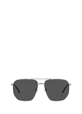 Polaroid Gri Erkek Dikdörtgen Güneş Gözlüğü 205708KJ159M9