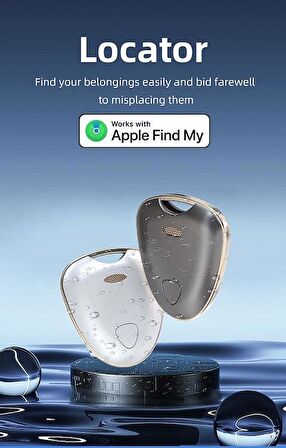 Locator Bluetooth Takip Cihazı Smart Tracker Beyaz APPLE MFI Uyumlu Smart Tag Su geçirmez