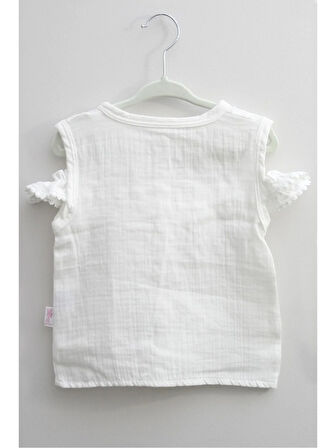 Kız Bebek Müslin Pembe Fiyonklu 2 Li Takım