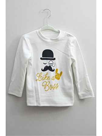 Yelek Tişört Pantolon Erkek Sarı Takım 3-12 Ay