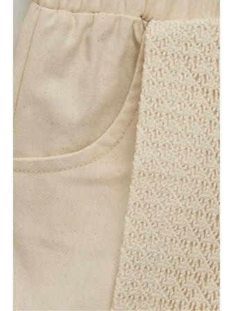 Dantelli Askılı Şortlu Gömlek Takım - 2,3,4,5 Yaş Kız