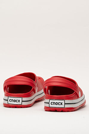 Unisex Confort Medikal Hemşire Sabo Terlik KIRMIZI - BEYAZ