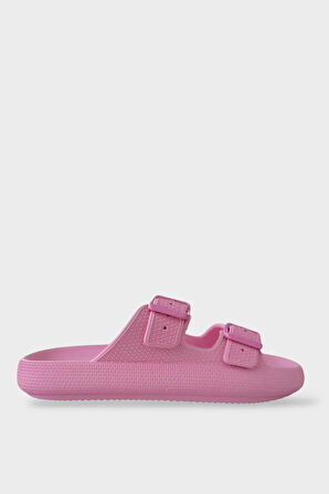 Unisex Çift Tokalı Medikal Hafif Eva Terlik PEMBE