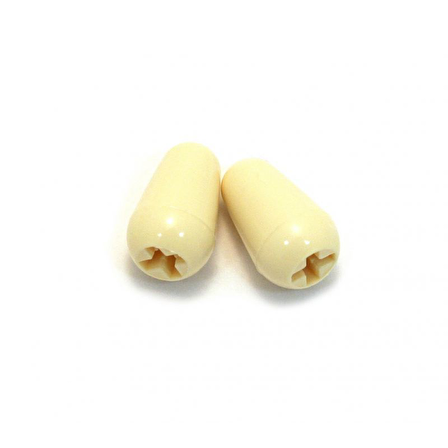 Fender Switch Tip Most Strat Models Aged WHT