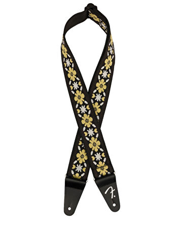 Fender Pasadena Woven Straps Yellow Clover Gitar Askısı