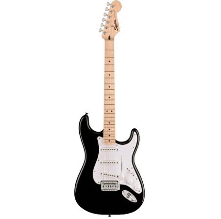 Squier Sonic Stratocaster Akçaağaç Klavye WPG Black Elektro Gitar