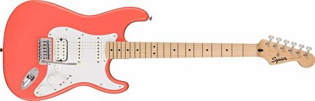 Squier Sonic Stratocaster HSS Akçaağaç Tahitian Coral Elektro Gitar