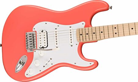 Squier Sonic Stratocaster HSS Akçaağaç Tahitian Coral Elektro Gitar