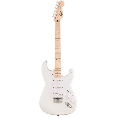 Squier Sonic Stratocaster Hard Tail Akçaağaç Klavye WPG Arctic White Elektro Gitar