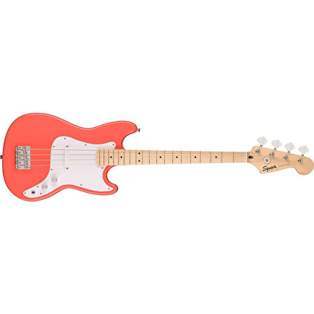 Squier Sonic Bronco Bass Akçaağaç Klavye WPG Tahitian Coral Bas Gitar
