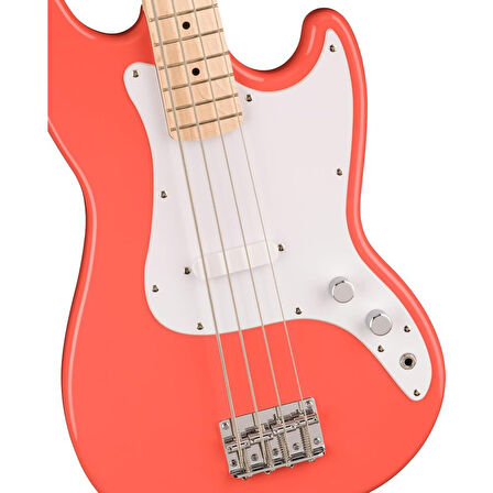 Squier Sonic Bronco Bass Akçaağaç Klavye WPG Tahitian Coral Bas Gitar