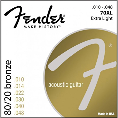 Fender 80/20 Bronze 70XL 10-48