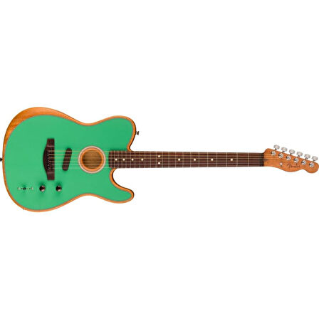 Fender Limited Edition Acoustasonic Player Telecaster Gülağacı Klavye Sea Foam Green Elektro Akustik Gitar