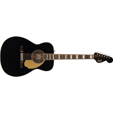 Fender California Vintage Malibu Black w/case Elektro Akustik Gitar