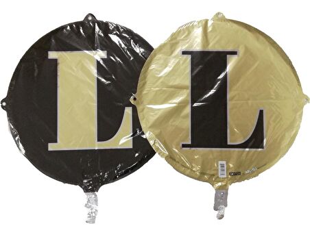 FOLYO BALON HARF L GOLD-SİYAH 18''