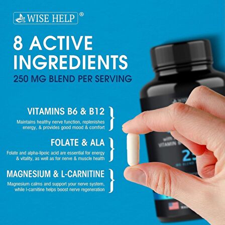 WISE HELP Neuropathy Support Natural Anti Stress 30 Kapsül