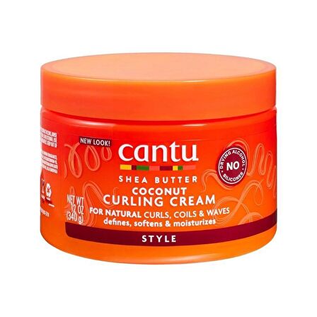 Cantu Kıvırcık ve Dalgalı Saçlar İçin Hindistan Cevizli Bukle Belirginleştirici Saç Kremi 340 gr