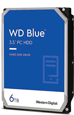 Blue WD60EZAZ Sata 3.0 5400 RPM 3.5 inç 6 TB Harddisk