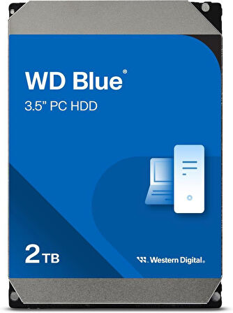 Western Digital Blue WD20EZBX SATA 3.0 7200 RPM 3.5" 2 TB Harddisk Teşhir