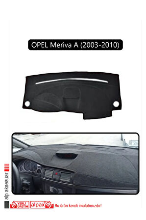 Opel Meriva A (2003-2010) Torpido Koruma  Halısı -  Siyah Kenar