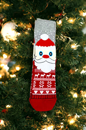 Kadın & Erkek Unisex Yeni Yıl Yılbaşı Soket Çorap