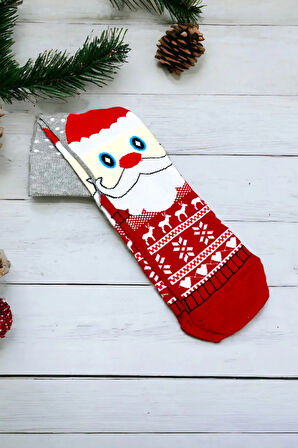 Kadın & Erkek Unisex Yeni Yıl Yılbaşı Soket Çorap