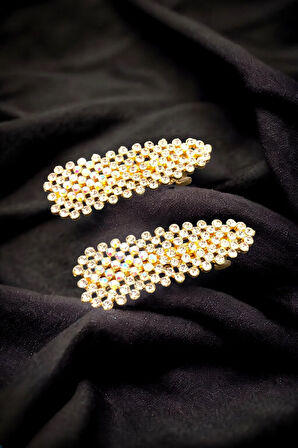 Yeni Trend 2 Adet Zirkon Taşlı Toka