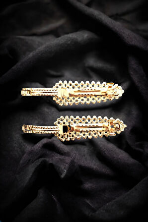 Yeni Trend 2 Adet Zirkon Taşlı Toka