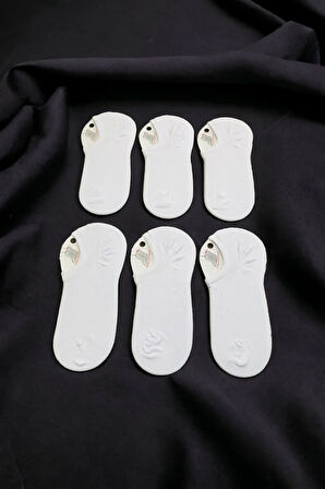 Erkek 6 Çift Kaymaz Görünmez Sneaker Çorap Seti