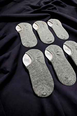 Erkek 6 Çift Kaymaz Görünmez Sneaker Çorap Seti