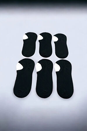 Erkek 6 Çift Kaymaz Görünmez Sneaker Çorap Seti