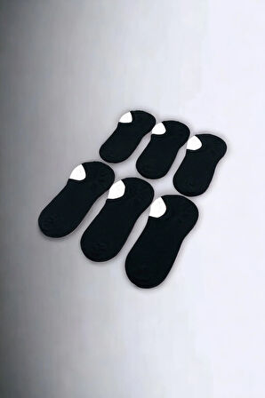 Erkek 6 Çift Kaymaz Görünmez Sneaker Çorap Seti