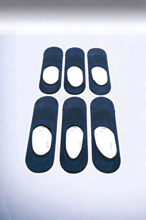 Erkek 6 Çift Kaymaz Silikonlu Görünmez Babet Çorap Seti