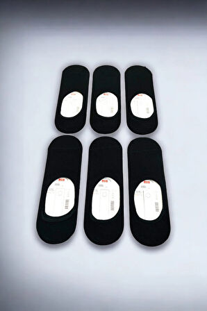 Erkek 6 Çift Kaymaz Silikonlu Görünmez Babet Çorap Seti