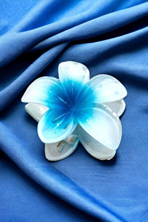 Çicek Model Büyük Boy 8 Cm Parlak Mandal Toka