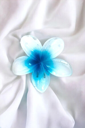 Çicek Model Büyük Boy 8 Cm Parlak Mandal Toka