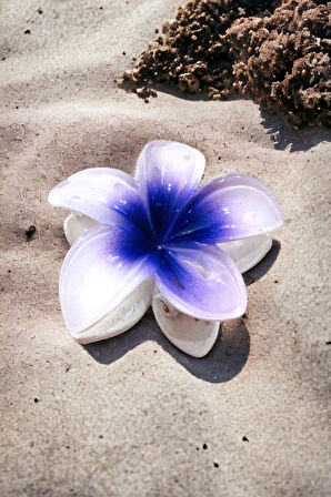 Çicek Model Büyük Boy 8 Cm Parlak Mandal Toka