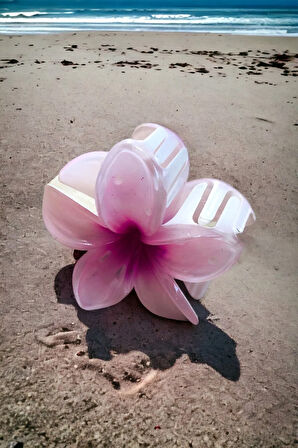 Çicek Model Büyük Boy 8 Cm Parlak Mandal Toka