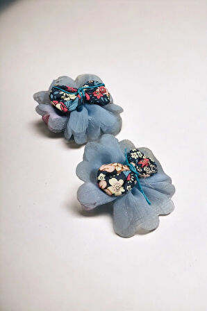 Çocuk 2 Adet Çiçek Model Pens Toka