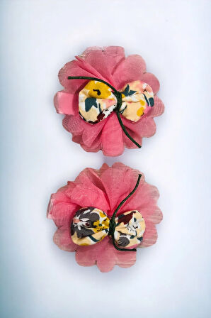 Çocuk 2 Adet Çiçek Model Pens Toka