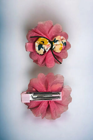 Çocuk 2 Adet Çiçek Model Pens Toka