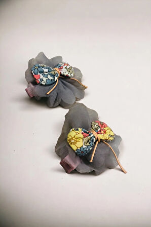 Çocuk 2 Adet Çiçek Model Pens Toka