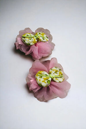 Çocuk 2 Adet Çiçek Model Pens Toka